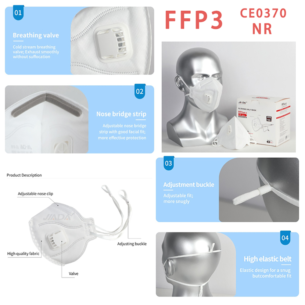 20pcs/box FFP3 NR Folding Mask - Anti Pollution Mask 评论和价格