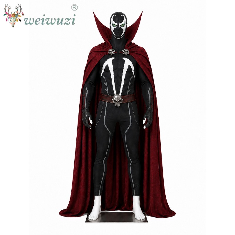 Men Cosplay Costume Full Set B - Black Face Mask Pack 评论和价格