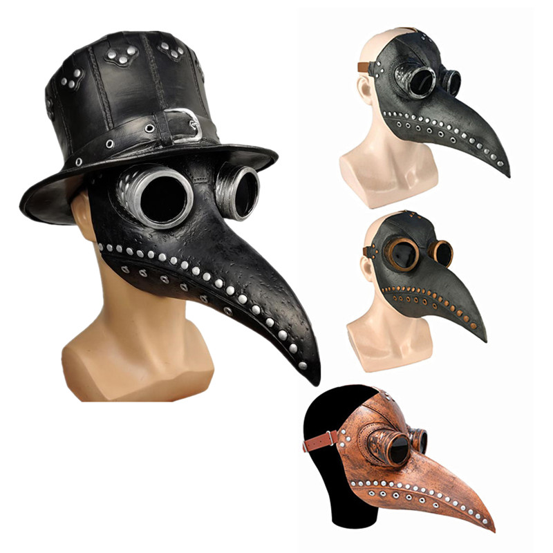 5pc Black Rubber Plague Doctor - Disposable Surgical Mask 评论和价格