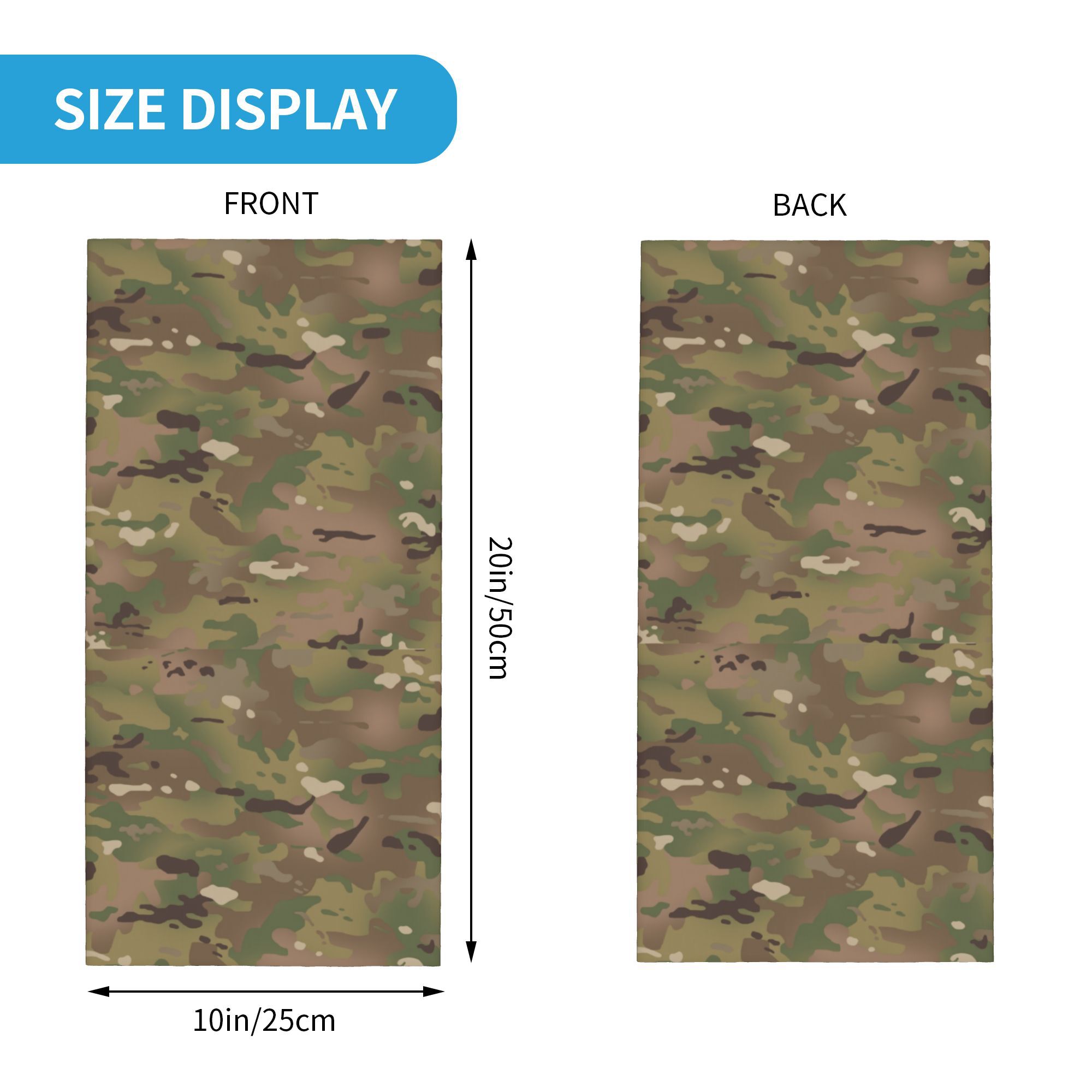 Custom Military Camouflage Pat - Neck Gaiter Face Cover 评论和价格