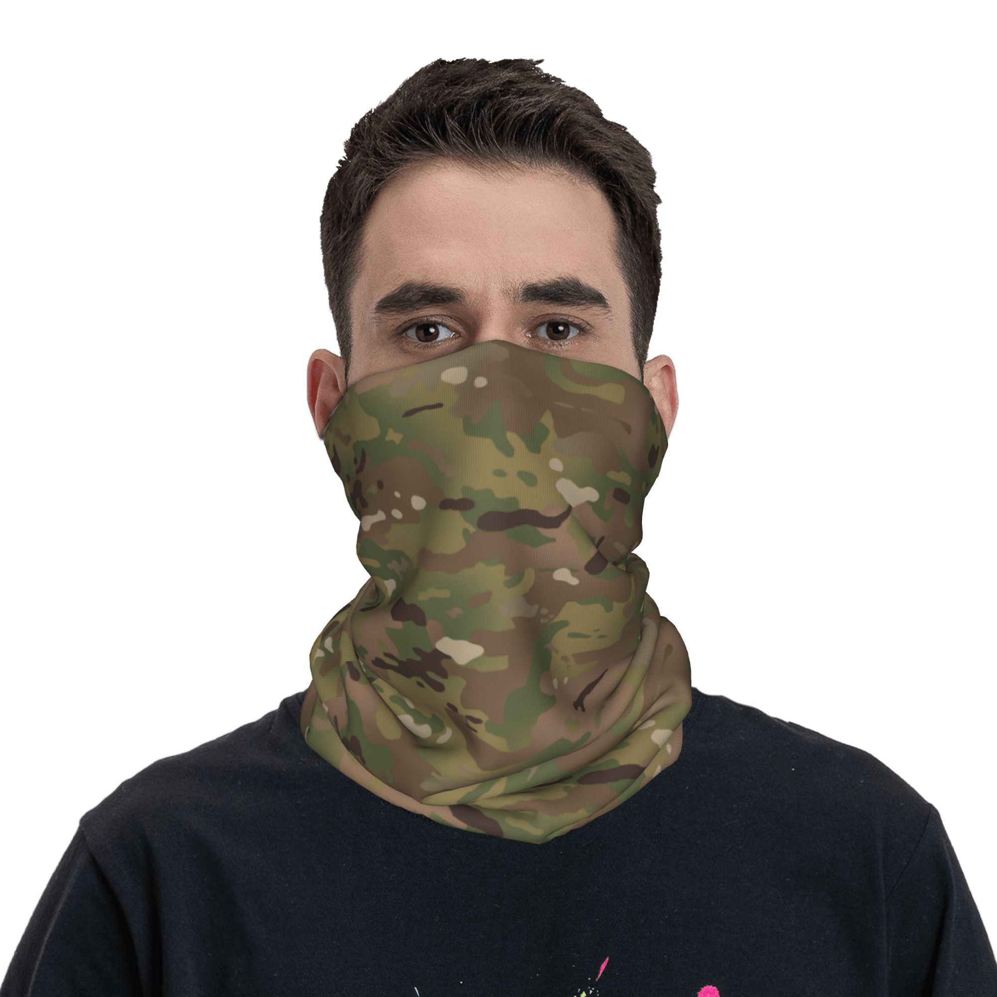Custom Military Camouflage Pat - Neck Gaiter Face Cover 评论和价格