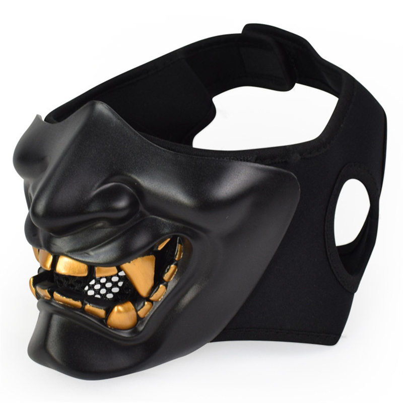 Masks Half Oni Cosplay Decor S - Respirator Half Face 评论和价格