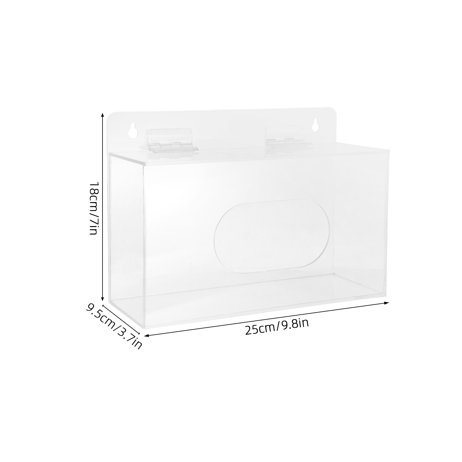 Clear Acrylic Face Mask Organi - Face Mask Storage Box 评论和价格